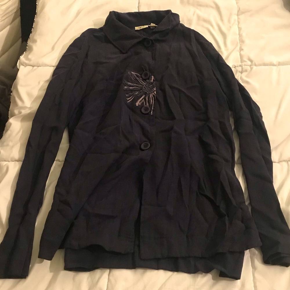 LA BLEND Vintage Shirt | Adult Medium (22) | Navy Blue